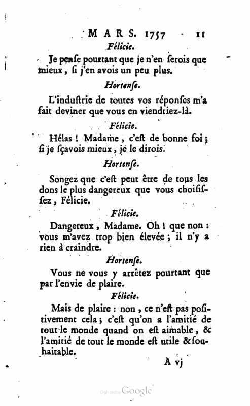 1757 : Félicie