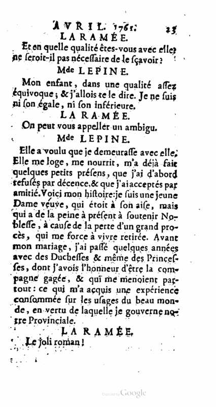 1761 : La provinciale