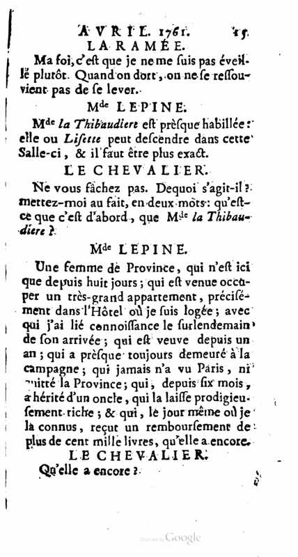 1761 : La provinciale