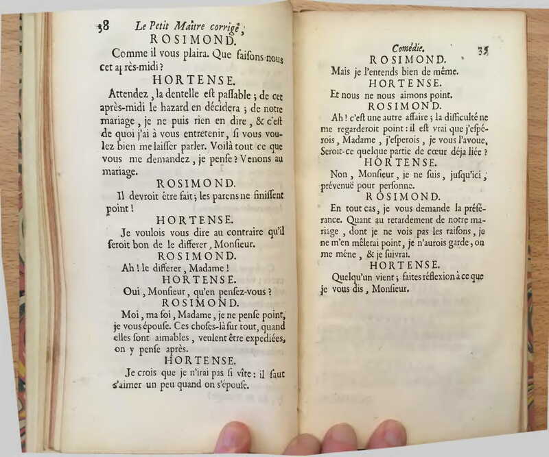 1739 : Le petit-maître corrigé