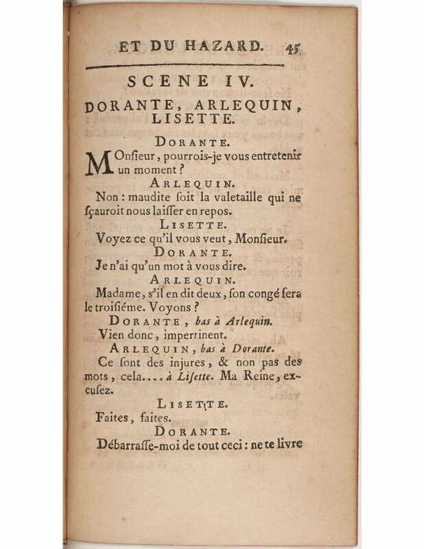 1730 : Le jeu de l’amour et du hasard