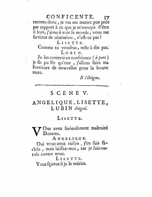 1735 : La mère confidente