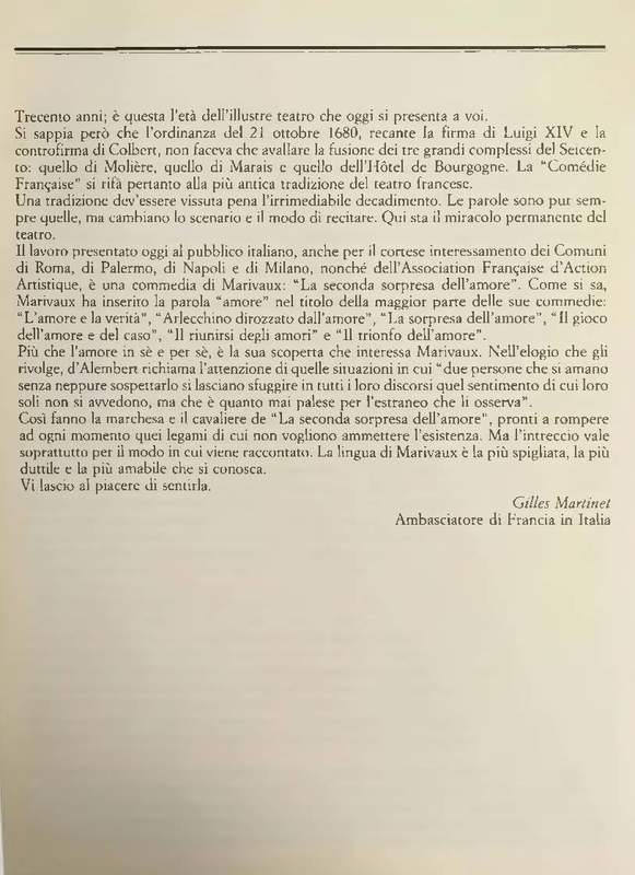 1983 :La seconda sorpresa dell’amore (Piero Colombi, Anna Lia Franchetti)