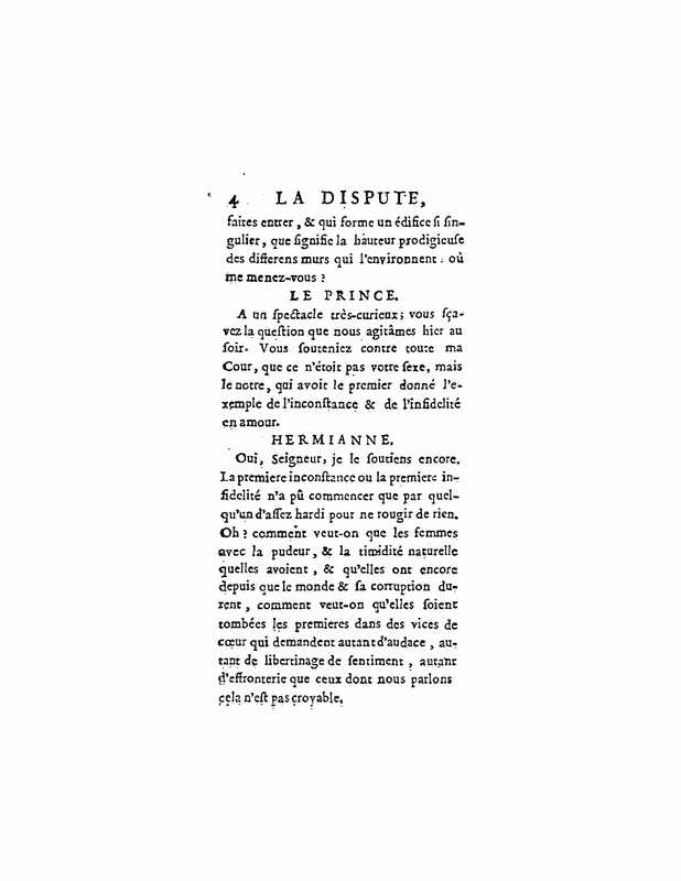 1747 : La dispute