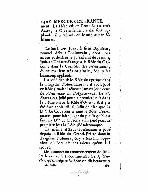 1729 : La nouvelle colonie