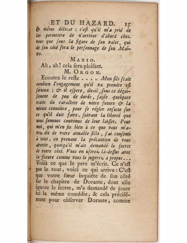 1730 : Le jeu de l’amour et du hasard