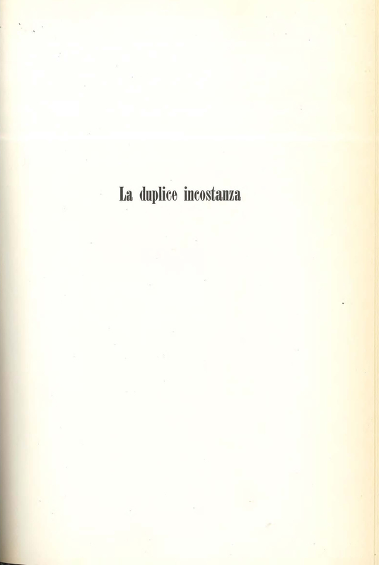 1959 : La duplice incostanza (Marcello Spaziani)