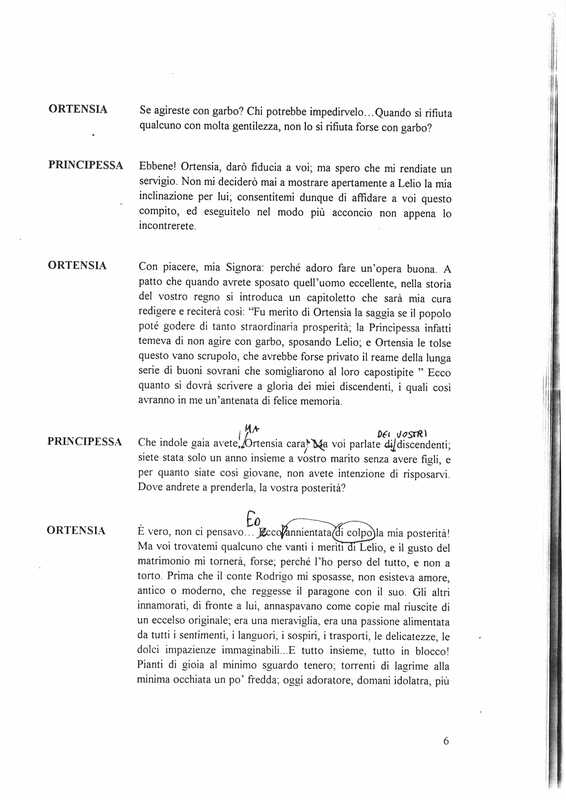 1997 : Il principe travestito (Cristina Pezzoli)