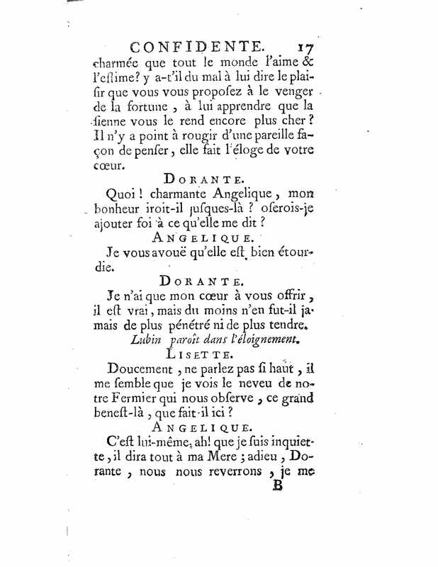 1735 : La mère confidente