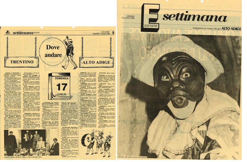1988 : Arlecchino educato dall’amore (Marco Bernardi) revue de presse (reprises)