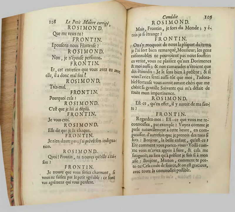 1739 : Le petit-maître corrigé