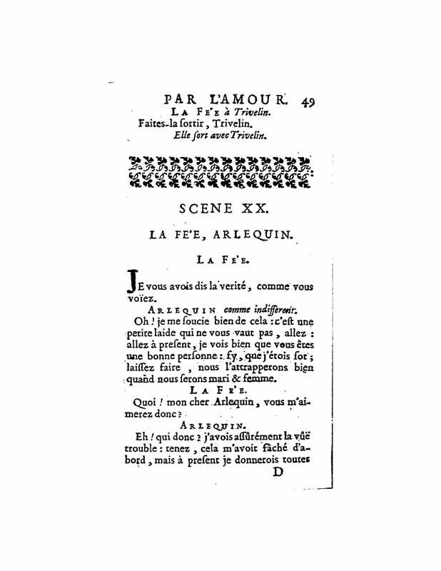 1723 : Arlequin poli par l’amour