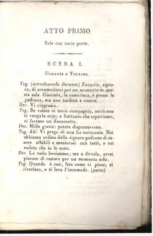 1829 : Le false confidenze [Salvatore Fabbrichesi, 1816]