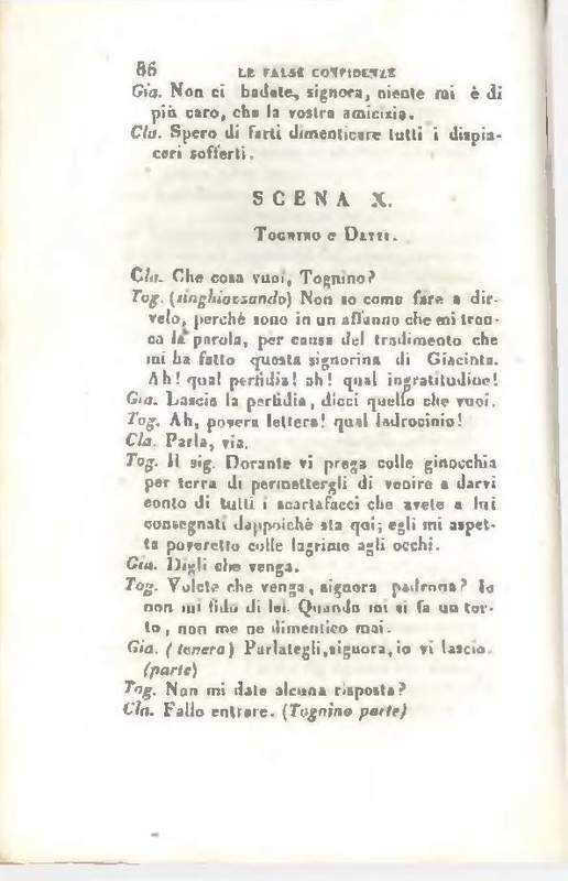 1829 : Le false confidenze [Salvatore Fabbrichesi, 1816]