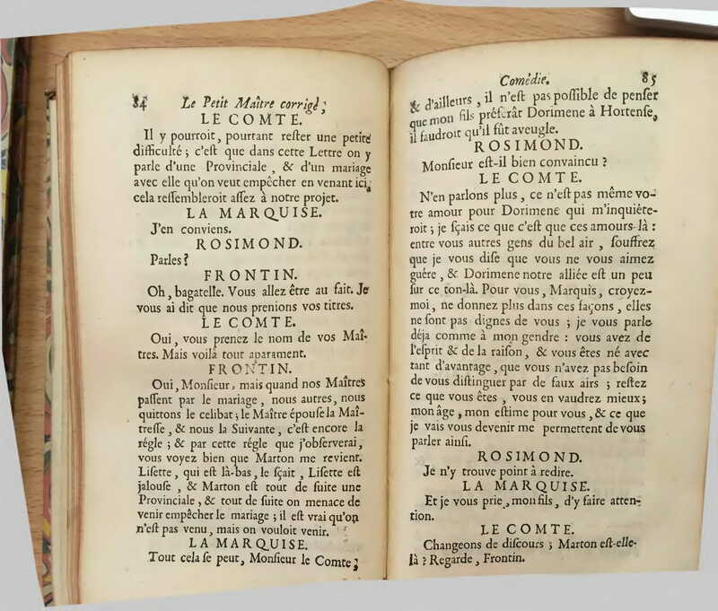1739 : Le petit-maître corrigé