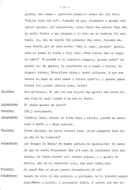 1978 : La doppia incostanza (Andrée Ruth Shammah) script