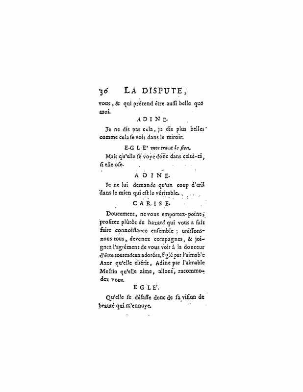 1747 : La dispute