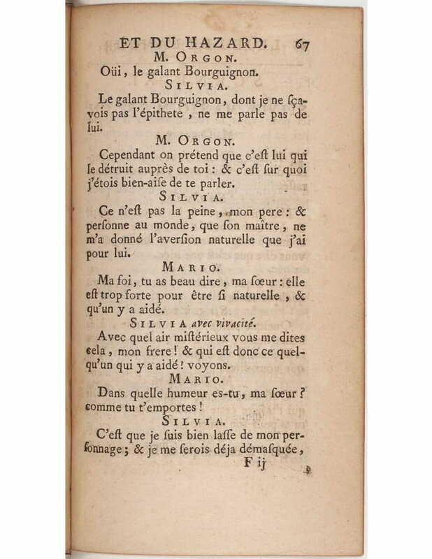 1730 : Le jeu de l’amour et du hasard
