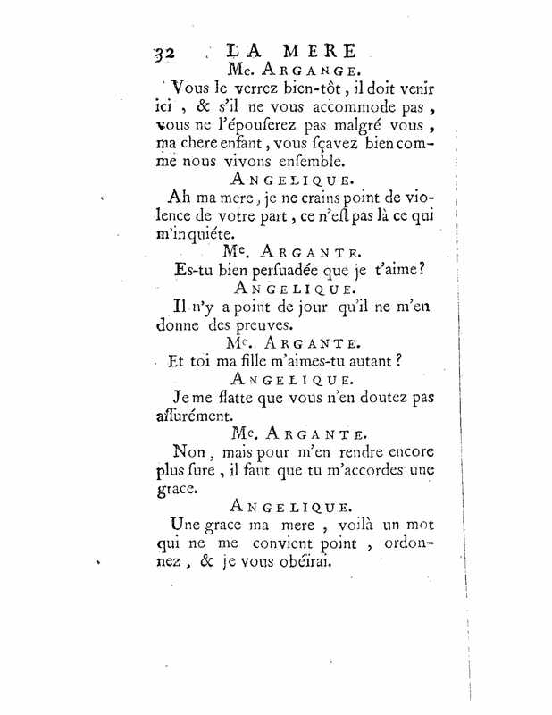 1735 : La mère confidente