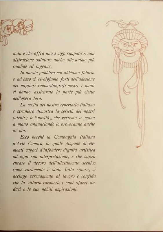 1920 [environ] : Le false confidenze (troupe Bratti)