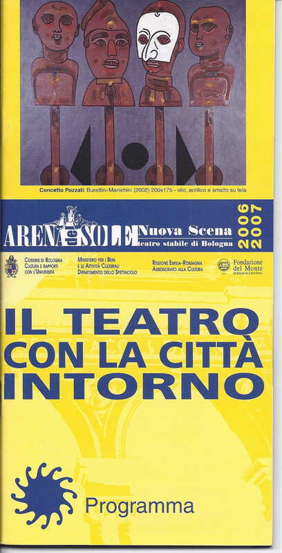 1998 : Le false confidenze (Toni Servillo), Programme (Reprises 2005-2007)