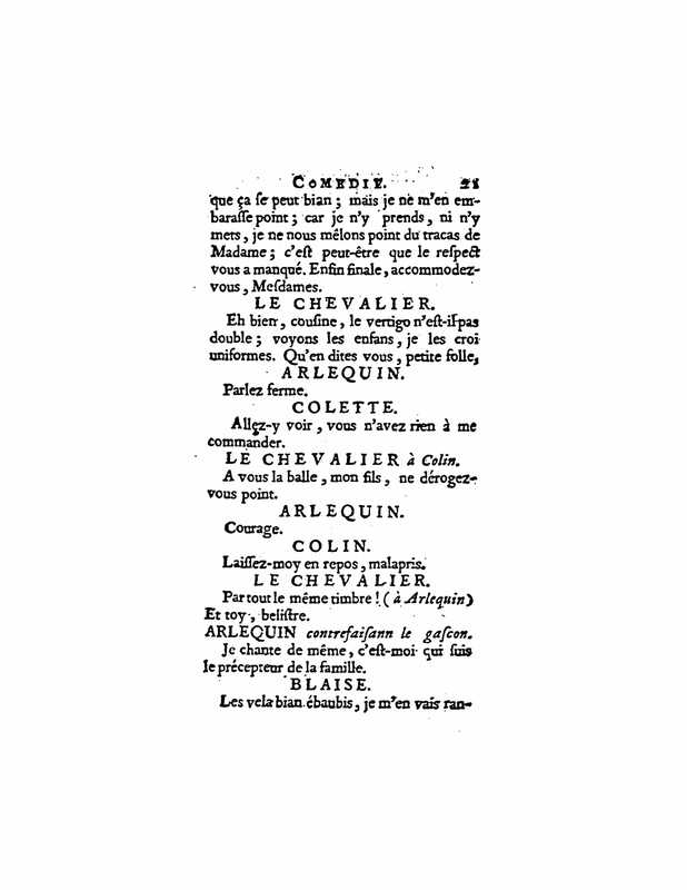 1729 : L’héritier de village