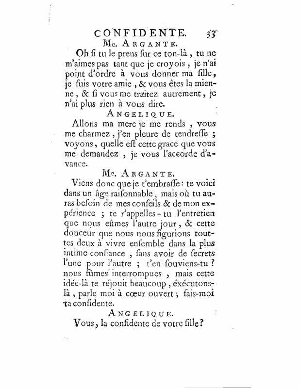 1735 : La mère confidente