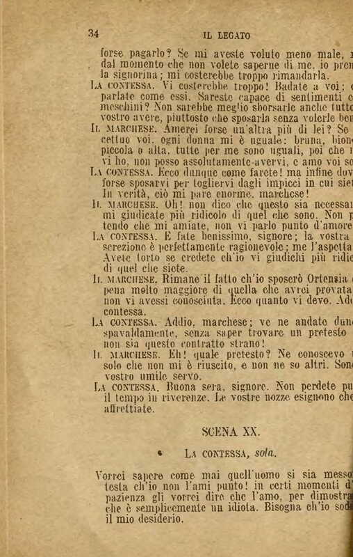 1907 : Il legato (Felicina Sacchetti Parvis)