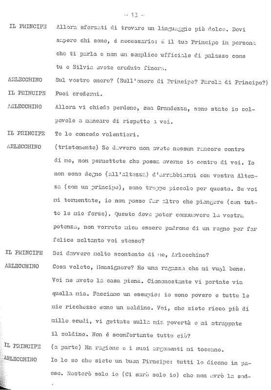 1978 : La doppia incostanza (Andrée Ruth Shammah) script