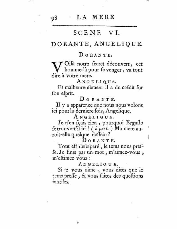 1735 : La mère confidente