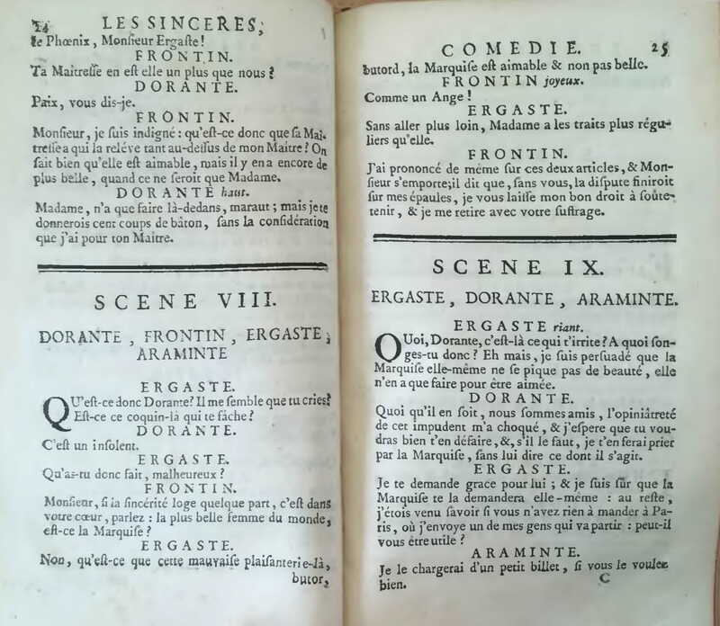 1739 : Les sincères