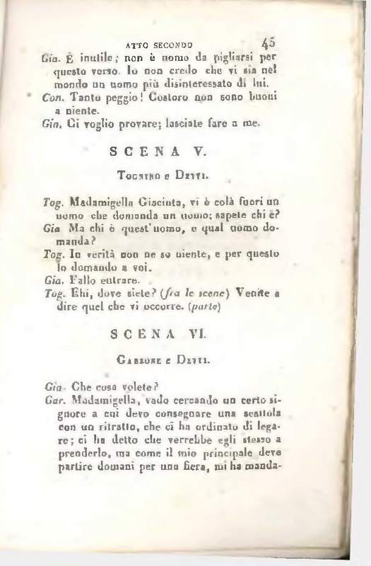 1829 : Le false confidenze [Salvatore Fabbrichesi, 1816]
