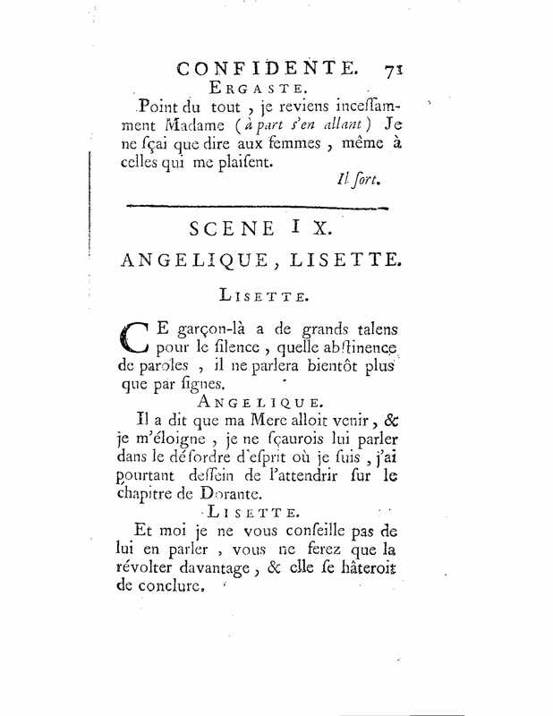 1735 : La mère confidente