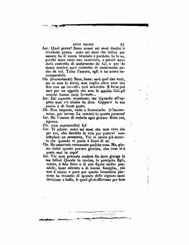 1833 : Le false confidenze