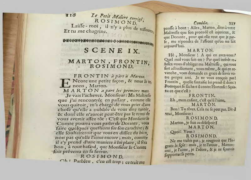 1739 : Le petit-maître corrigé