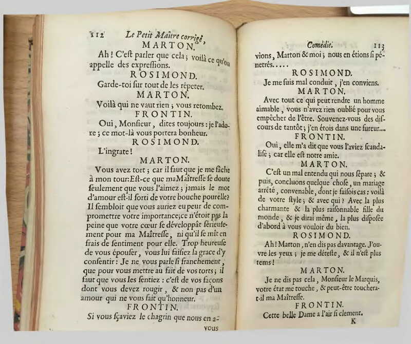 1739 : Le petit-maître corrigé