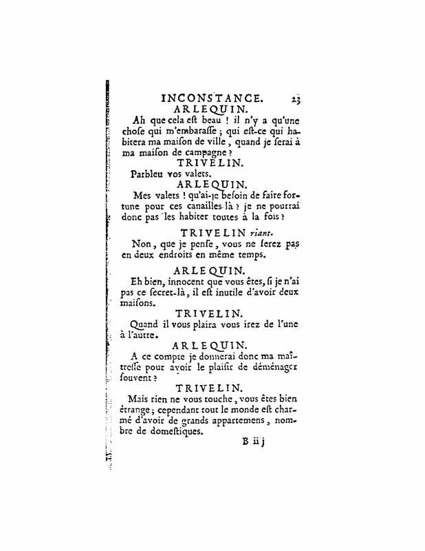 1724 : La double inconstance