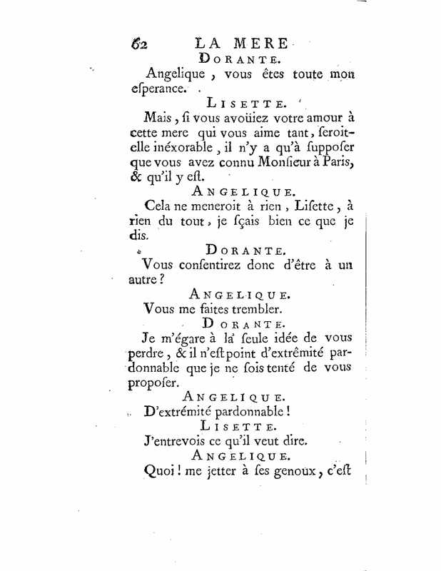 1735 : La mère confidente