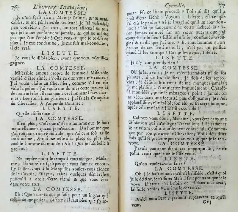 1733 : L’heureux stratagème