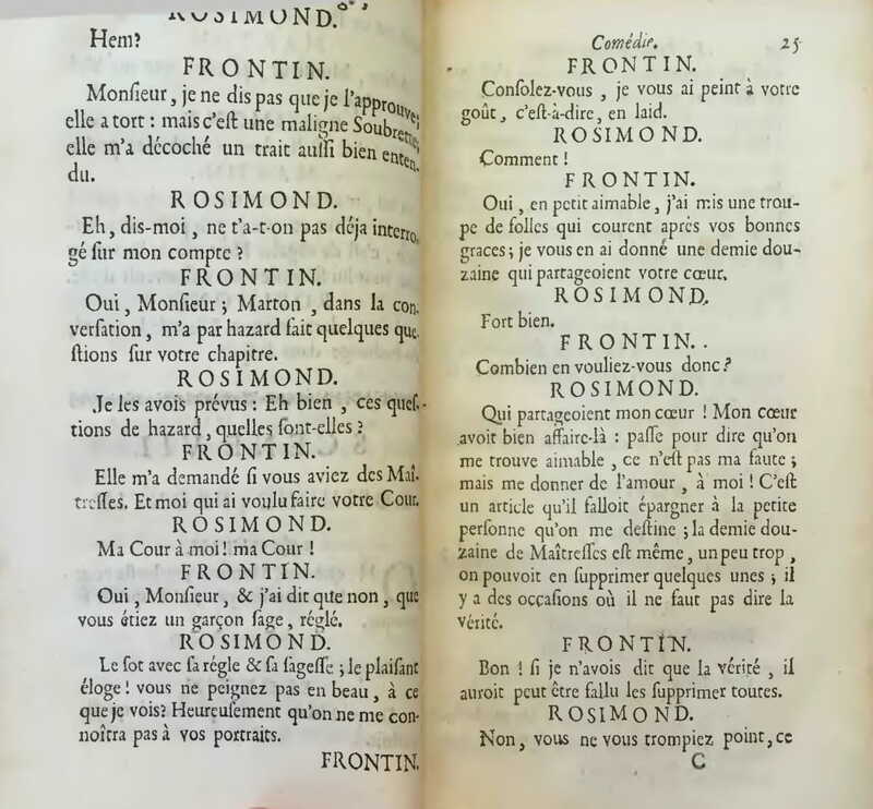 1739 : Le petit-maître corrigé