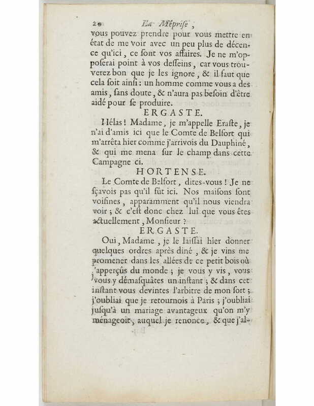 1739 : La méprise