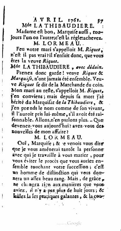 1761 : La provinciale