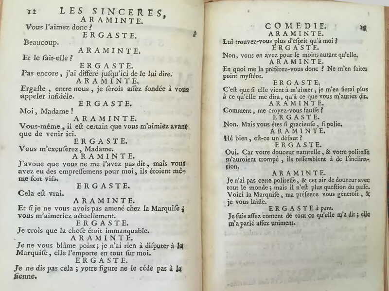 1739 : Les sincères