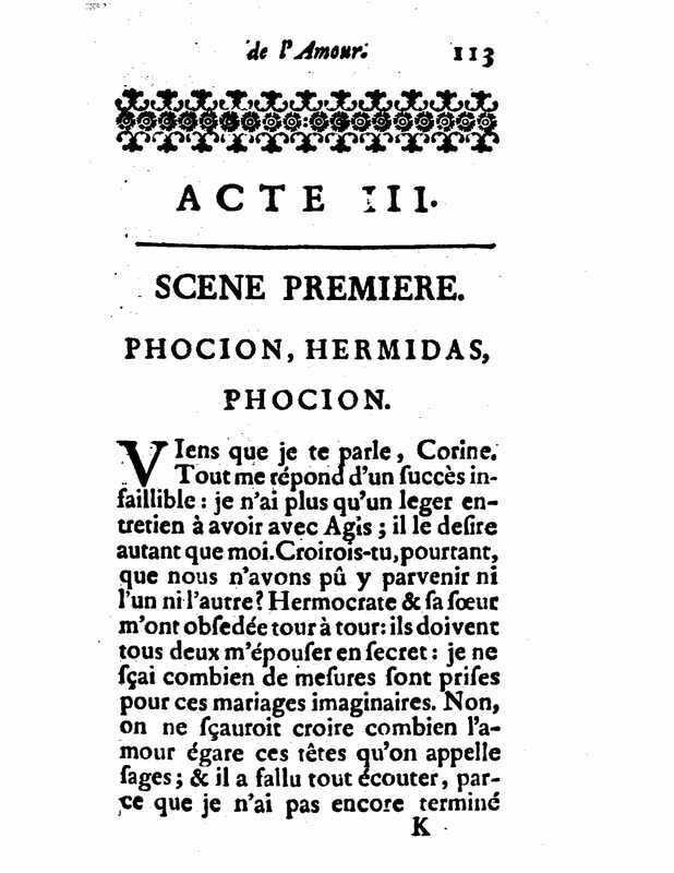 1732 : Le triomphe de l’amour