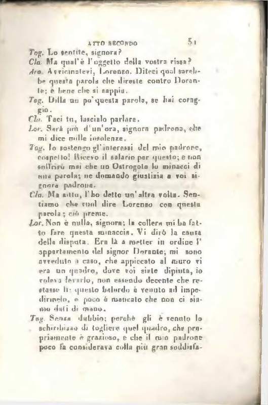 1829 : Le false confidenze [Salvatore Fabbrichesi, 1816]