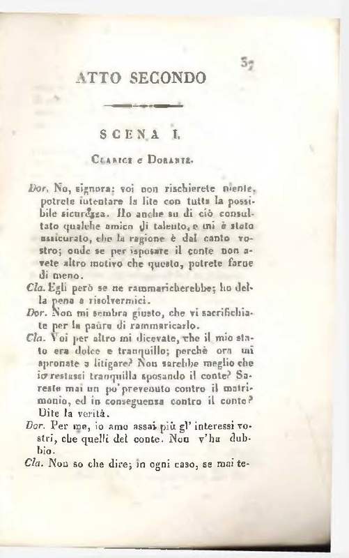 1829 : Le false confidenze [Salvatore Fabbrichesi, 1816]