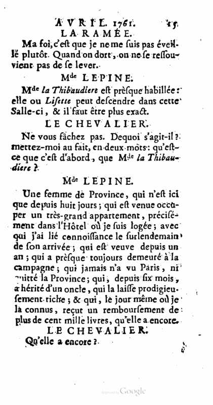 1761 : La provinciale