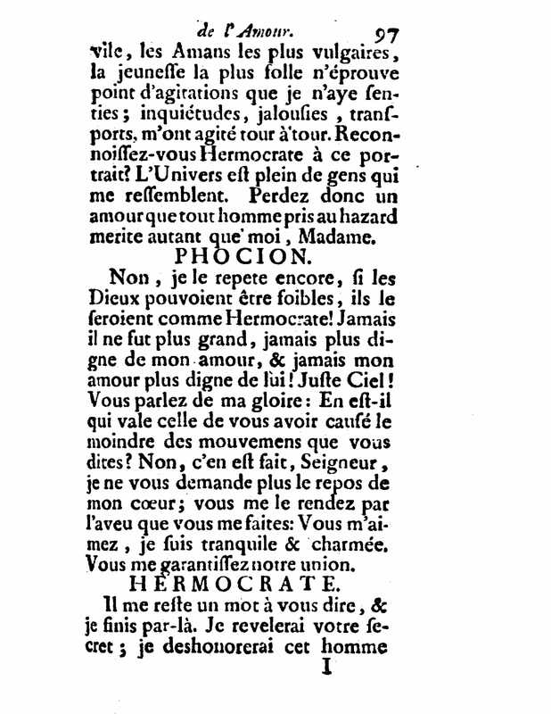 1732 : Le triomphe de l’amour