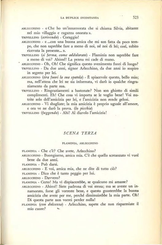 1959 : La duplice incostanza (Marcello Spaziani)