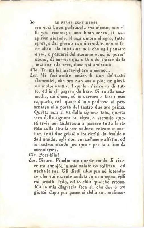1829 : Le false confidenze [Salvatore Fabbrichesi, 1816]